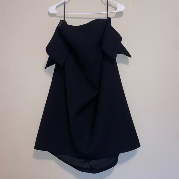 OAK + FORT Off Shoulder Dress Black - Perfect Condition- Quality Material - Picture 3 of 4